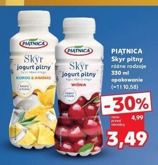 Jogurt wiśnia Piątnica skyr promocja