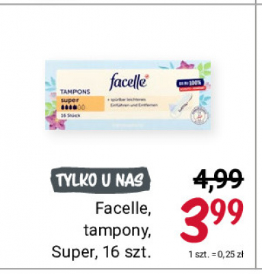 Facelle Tampony super promocja