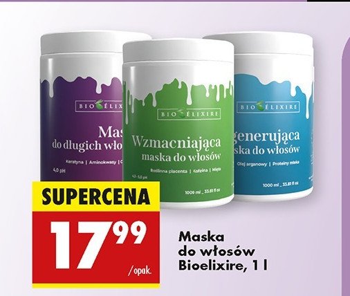 Maska do włosów regenerująca Bioelixire promocja