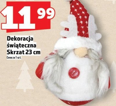 Dekoracja świąteczna Skrzat 23 cm promocja w TOPAZ
