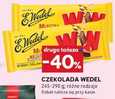 Czekolada Wedel promocja w Stokrotka