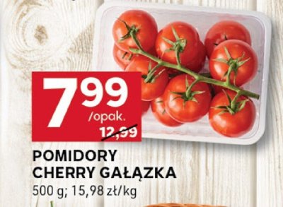Pomidory cherry gałązka promocja w Stokrotka