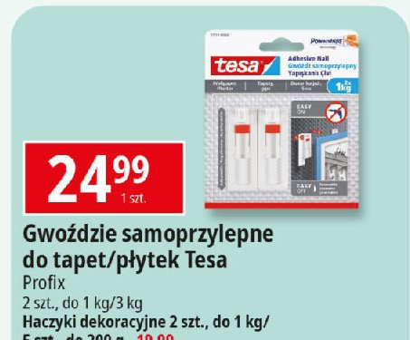 Gwoździe samoprzylepne do 3 kg Tesa promocja