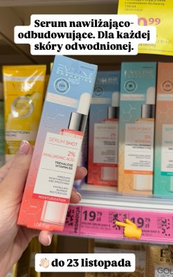 Serum do twarzy Shot 2% Hyaluronic Acid nawilżająco-odbudowujące  promocja w Hebe