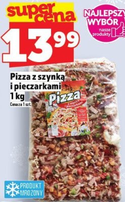 Pizza z szynką i pieczarkami 1kg TOPAZ promocja w TOPAZ