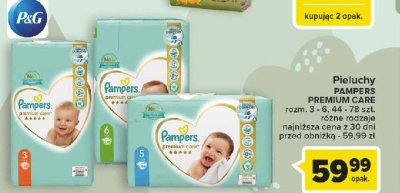 Pieluszki dla dzieci junior 5 Pampers premium care promocja