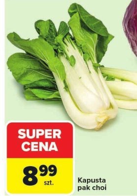 Kapusta pak choi promocja w Carrefour