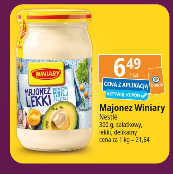 Majonez lekki Winiary promocja