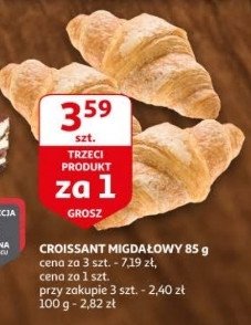 Croissant migdałowy promocja