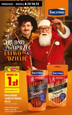 Paluszki Tarczyński Exclusive wieprzowe wysokiej zawartości białka promocja w Biedronka