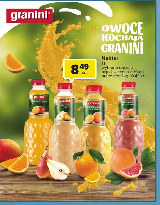 Nektar pomarańcza-mango Granini promocja