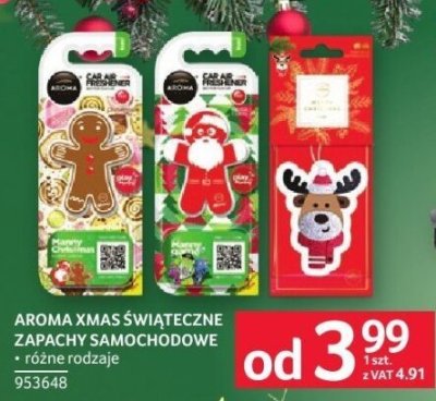 Aroma Xmas świąteczne zapach samochodowe promocja w Selgros