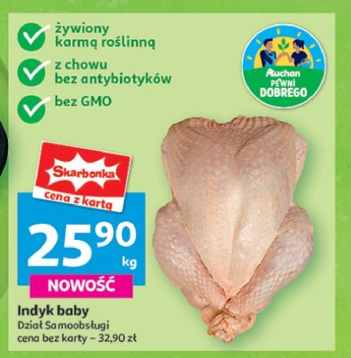 Indyk baby Auchan pewni dobrego promocja