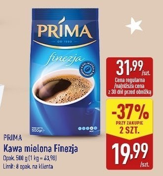 Kawa mielona Finezja promocja w Aldi