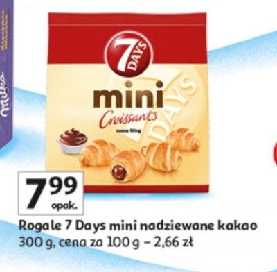 Minitki 7 Days mini nadziewane kakao 300 g promocja w Auchan