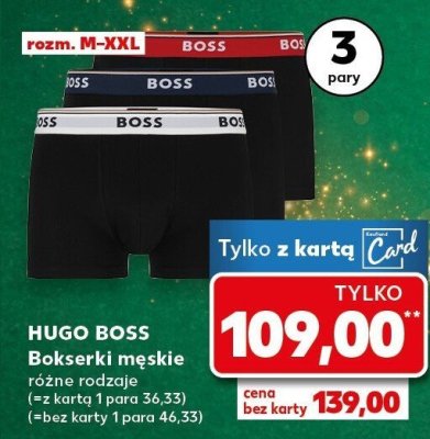 Bokserki męskie HUGO BOSS 3 pary promocja w Kaufland