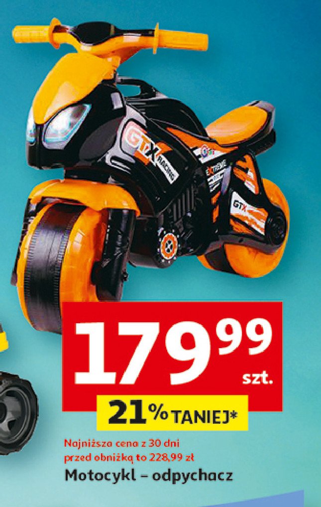 Motocykl odpychacz promocja