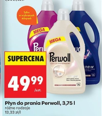P艂yn do prania Perwoll renew & blossom promocja w Biedronka