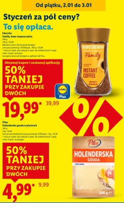 Ser Pilos Holenderska Gouda w plastrach 300g promocja w Lidl