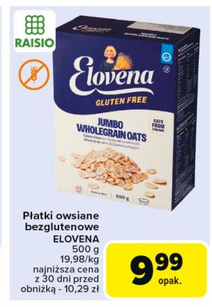 Płatki owsiane bezglutenowe Elovena promocja