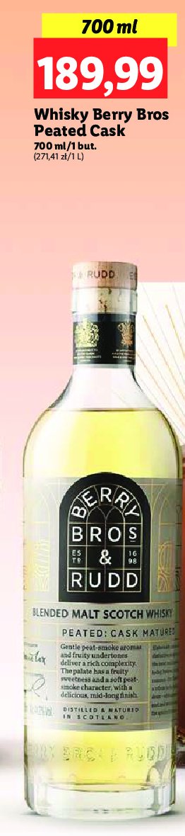 Whisky Berry bros & rudd promocja w Lidl