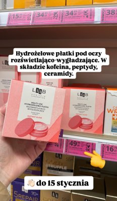 Płatki hydrożelowe pod oczy rozświetlająco-wygładzające Instant Glow  promocja w Hebe