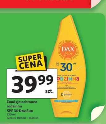 Emulsja do opalania rodzinna spf 30 Dax sun promocja