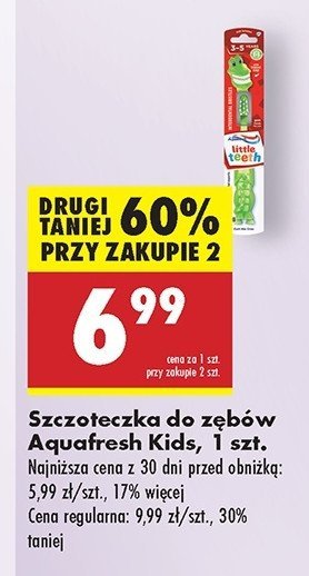 Szczoteczka do zębów 3-5 Aquafresh little teeth promocja