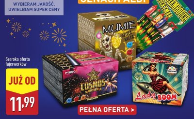 Szeroka oferta fajerwerków promocja w Aldi
