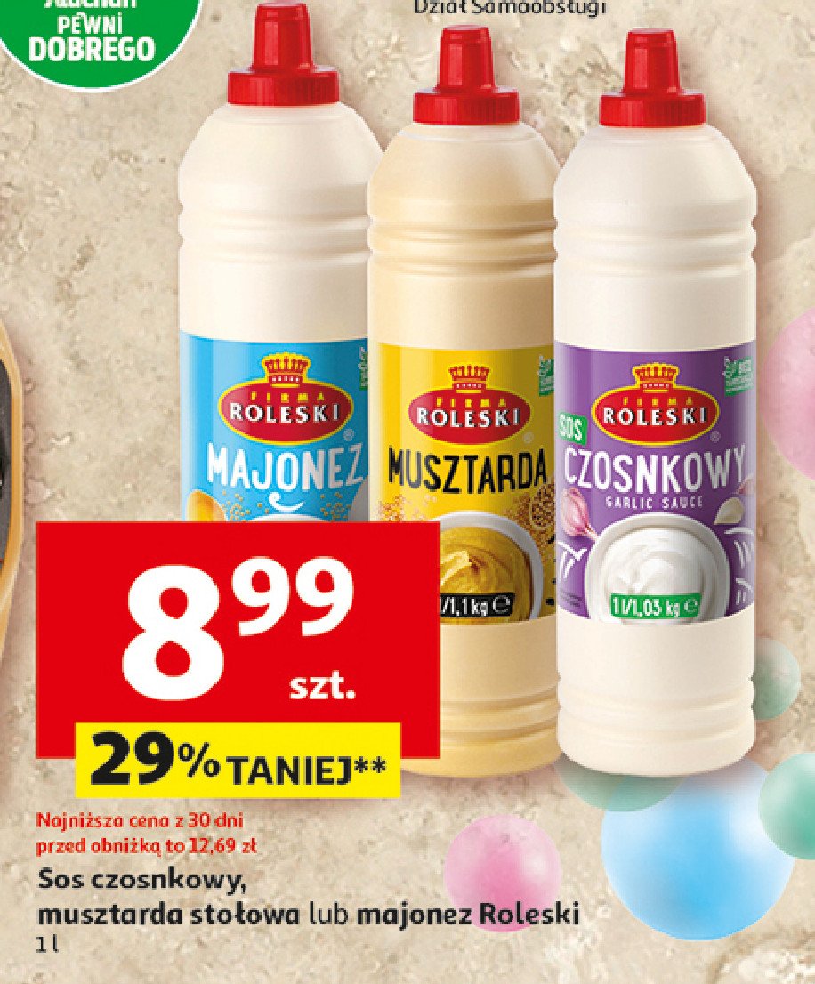 Majonez stołowy Roleski promocja w Auchan