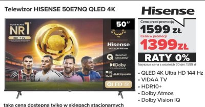 Telewizor 50E7NQ QLED 4K 50" promocja w NEONET