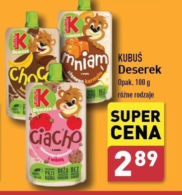 Deserek o smaku banana ze słonym karmelem Kubuś mniam! promocja