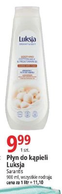 Płyn do kąpieli cotton milk & provitamin b5 Luksja creamy & soft promocja