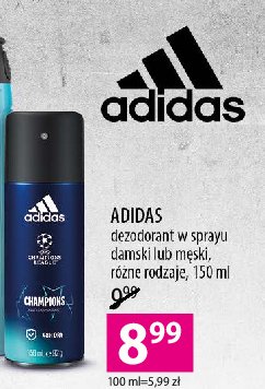 Dezodorant w sprayu Adidas champions edition Adidas cosmetics promocja