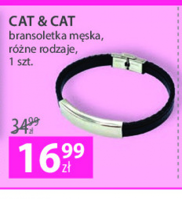 Bransoletka męska Cat&cat promocja