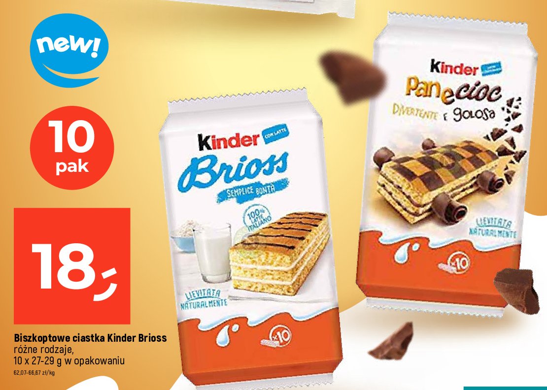 Mleczna kanapka KINDER BRIOSS promocja