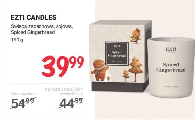 Świeca zapachowa sojowa, Spiced Gingerbread  promocja w Rossmann