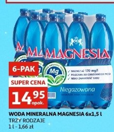 Woda niegazowana Magnesia promocja