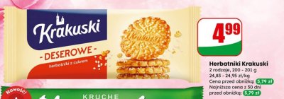 Herbatniki Krakuski 2 rodzaje promocja w Dino