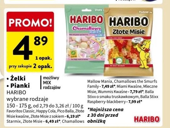 Żelki malinowo-jeżynowe Haribo balla stixx promocja