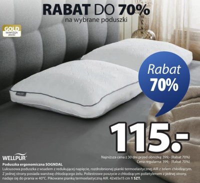 Poduszka ergonomiczna SOGNDAL promocja w Jysk