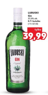 Gin Lubuski 37,5% alk. 0,7 l promocja w Kaufland