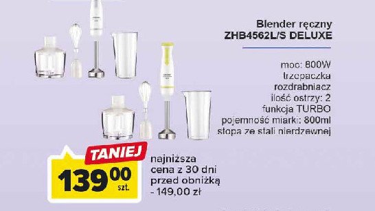 Blender zhb4562s Zelmer promocja w Carrefour
