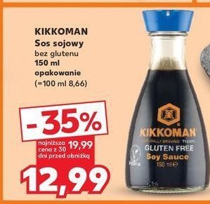 Sos sojowy bezglutenowy Kikkoman promocja