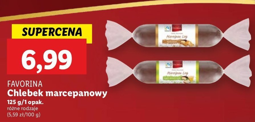 Chlebek marcepanowy w ciemnej czekoladzie Favorina promocja