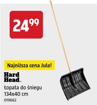 Łopata do śniegu Hard Head 134x40 cm promocja w Jula