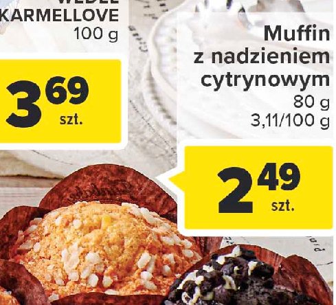 Muffin z nadzieniem cytrynowym promocja