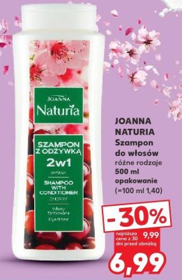 Szampon 2w1 JOANNA NATURIA różne rodzaje 500 ml promocja w Kaufland