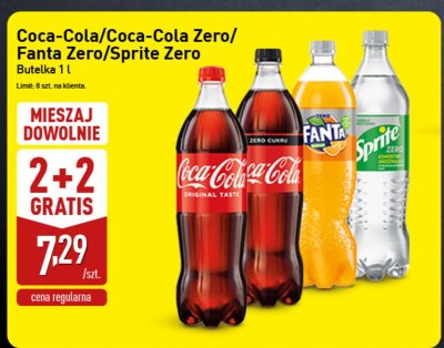 Napoje gazowane Coca-Cola/Coca-Cola Zero/Fanta Zero/Sprite Zero promocja w Aldi