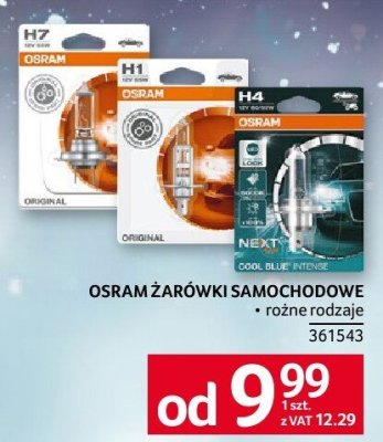 Żarówki samochodowe Osram różne rodzaje promocja w Selgros